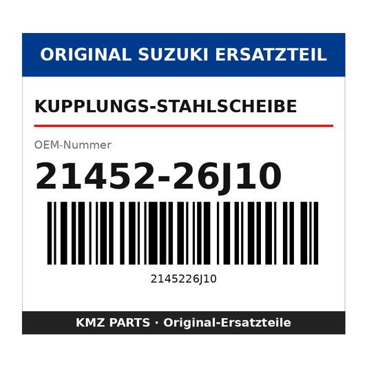 Suzuki Kupplungs-Stahlscheibe 21452-26J10