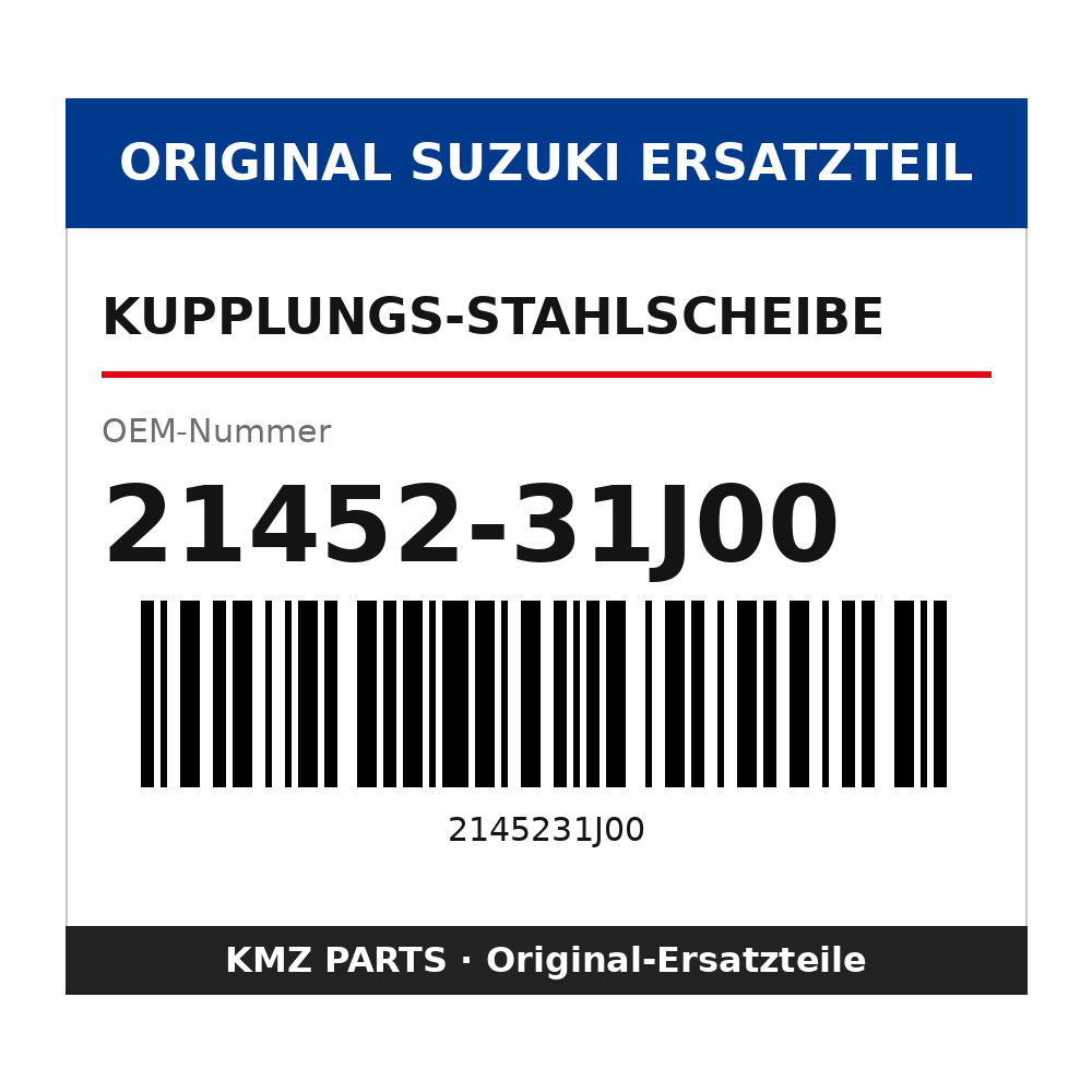 Suzuki Kupplungs-Stahlscheibe 21452-31J00