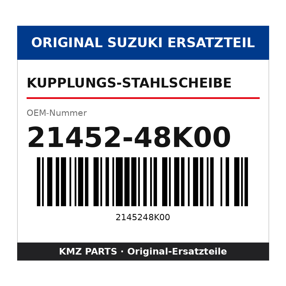 Suzuki Kupplungs-Stahlscheibe 21452-48K00