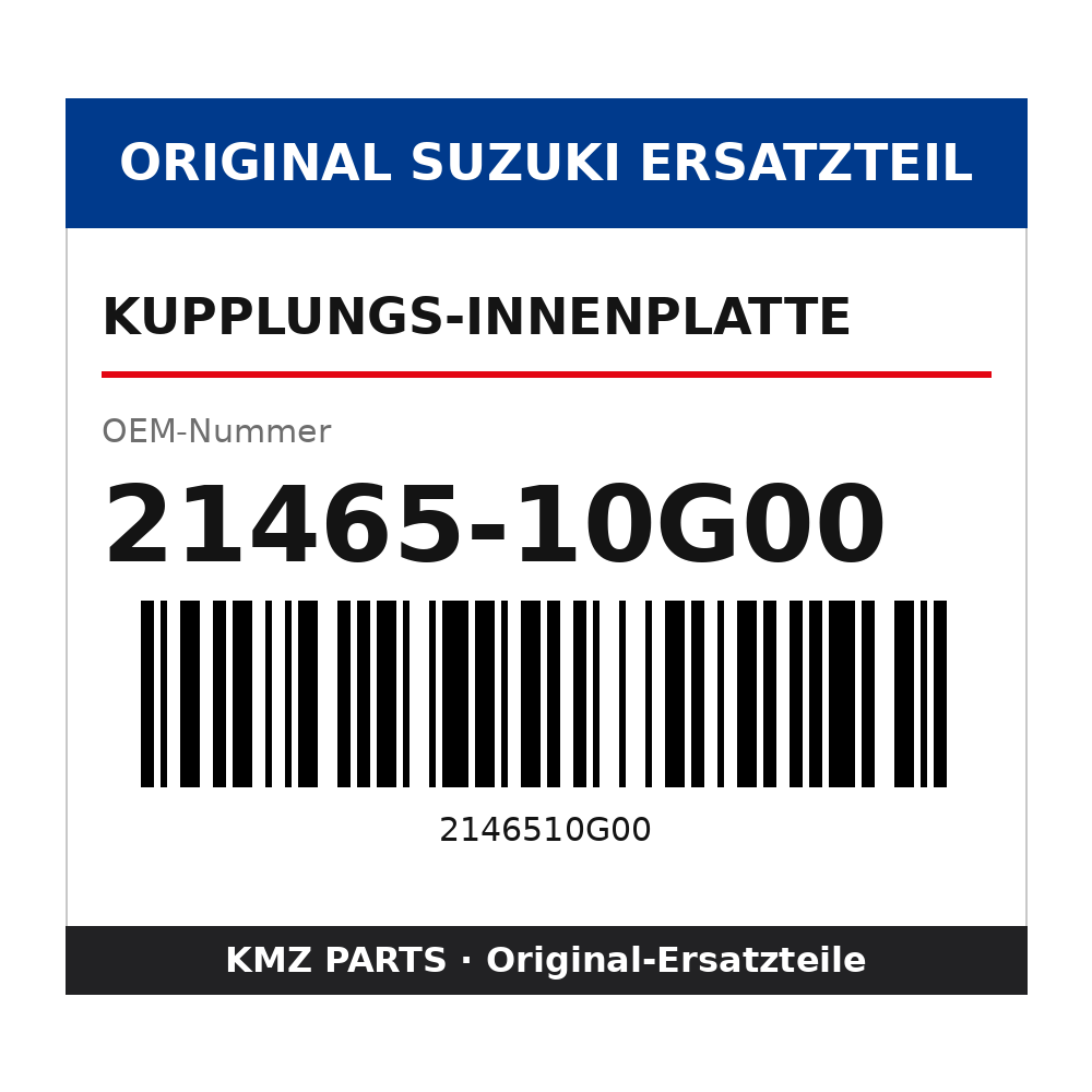 Suzuki Kupplungs-Innenplatte 21465-10G00