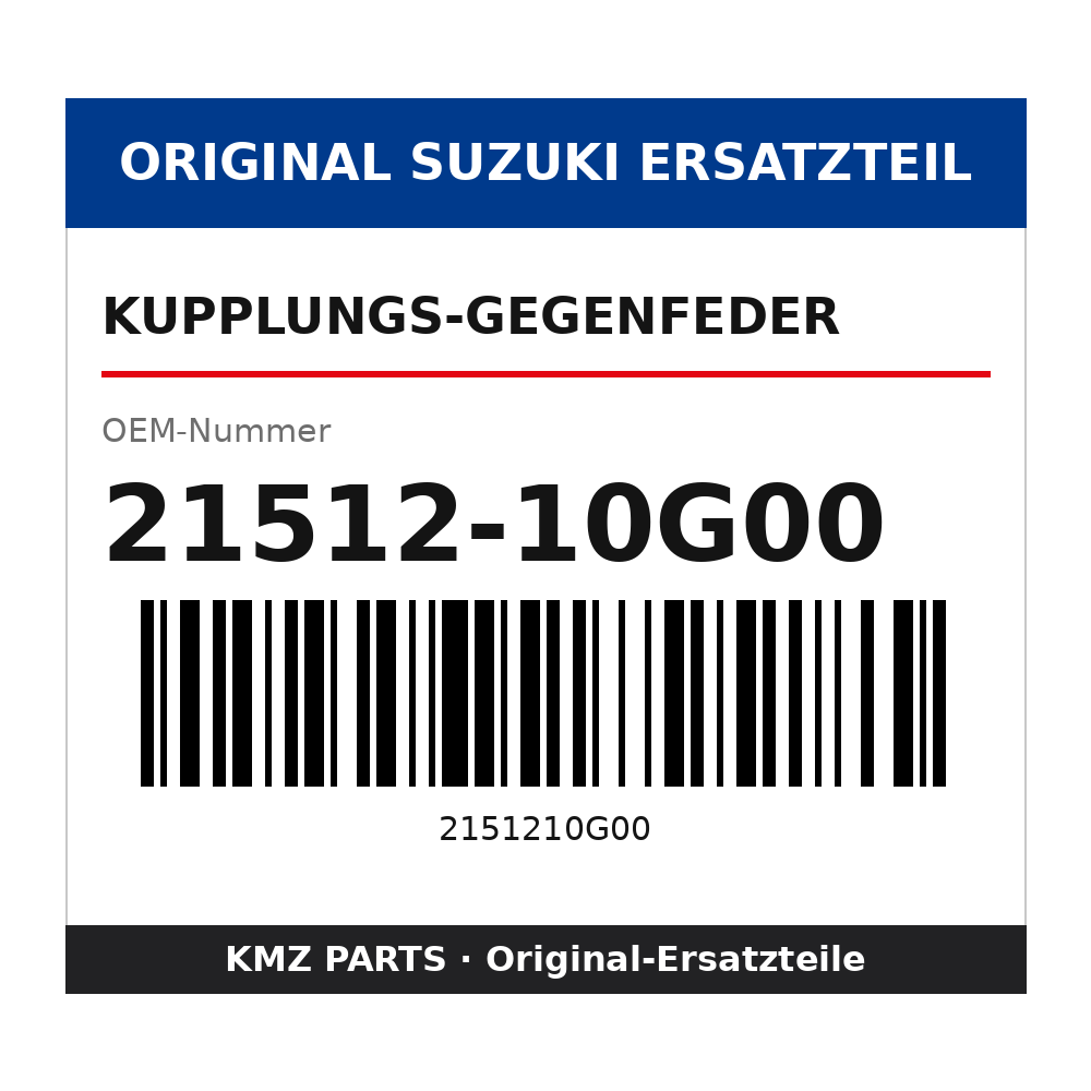 Suzuki Kupplungs-Gegenfeder 21512-10G00