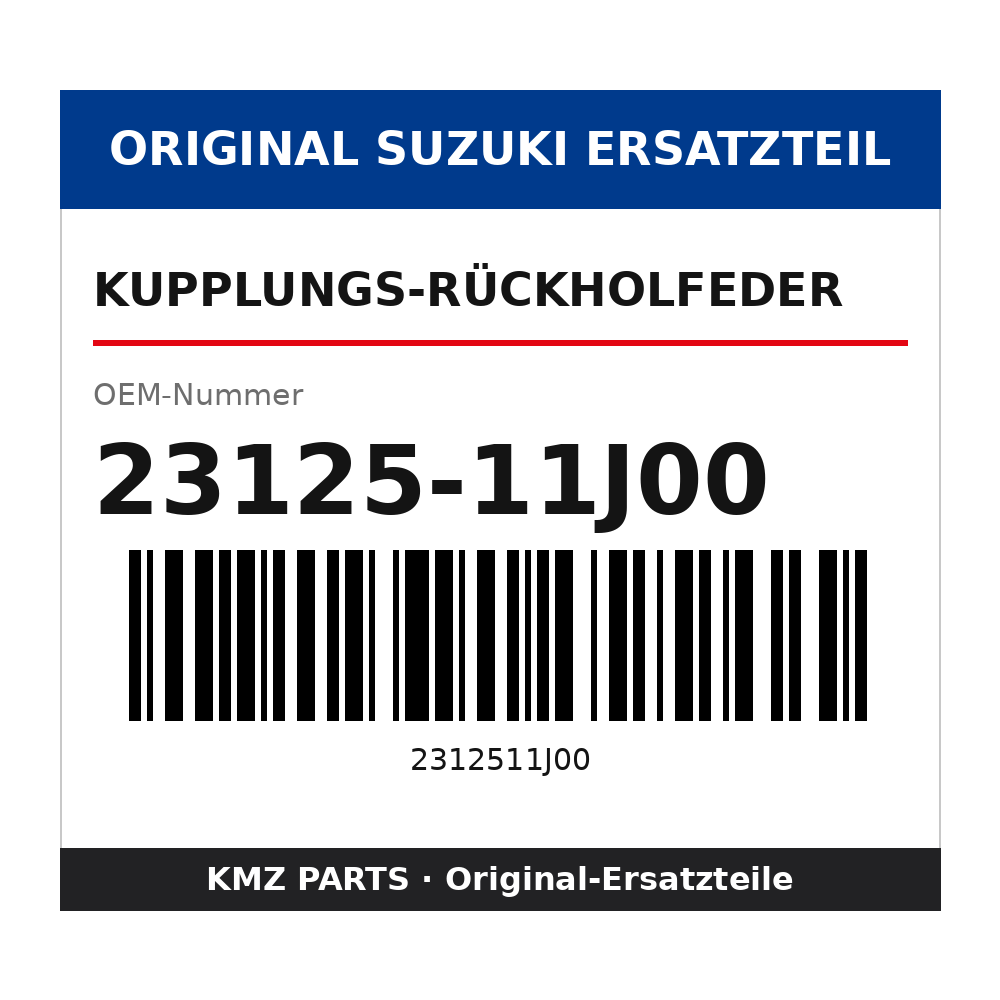 Suzuki Kupplungs-Rückholfeder 23125-11J00