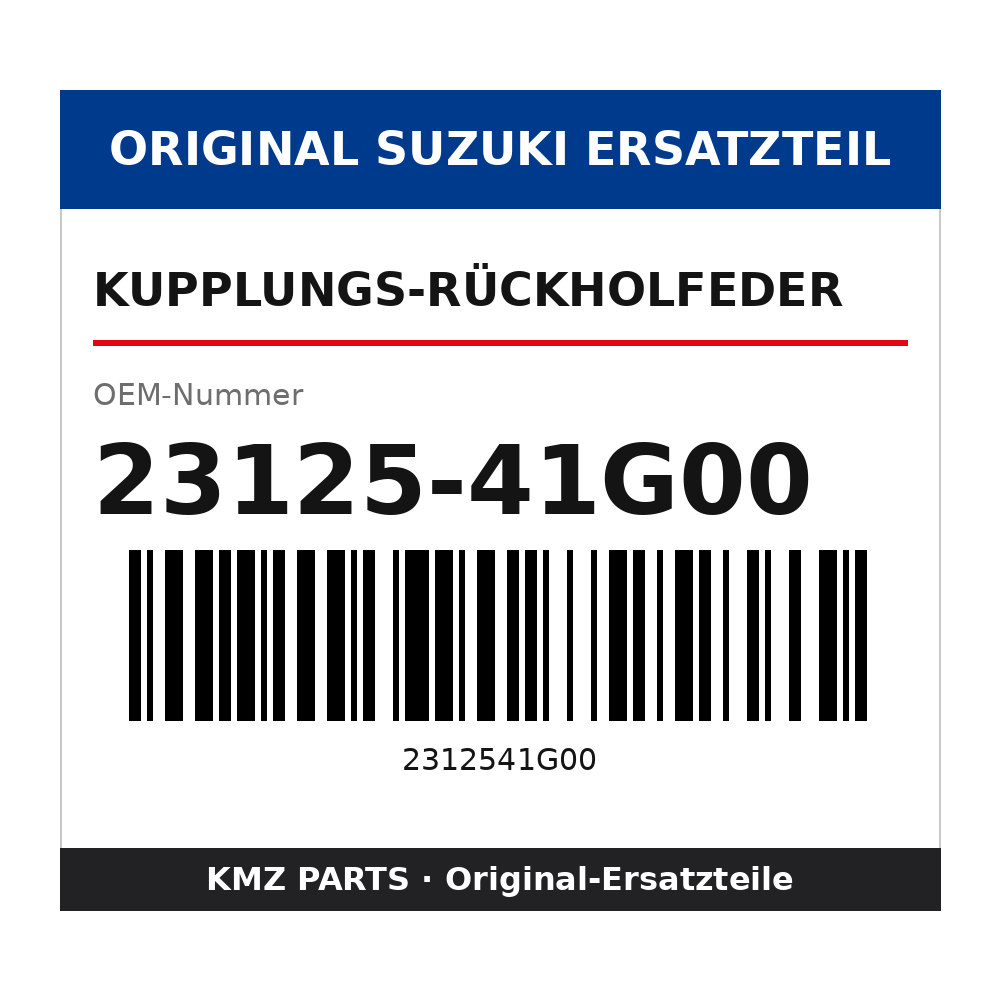 Suzuki Kupplungs-Rückholfeder 23125-41G00