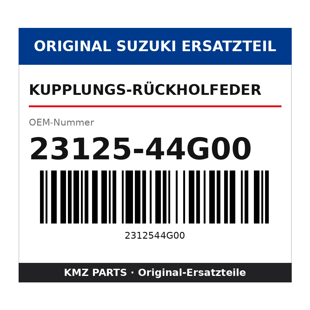 Suzuki Kupplungs-Rückholfeder 23125-44G00