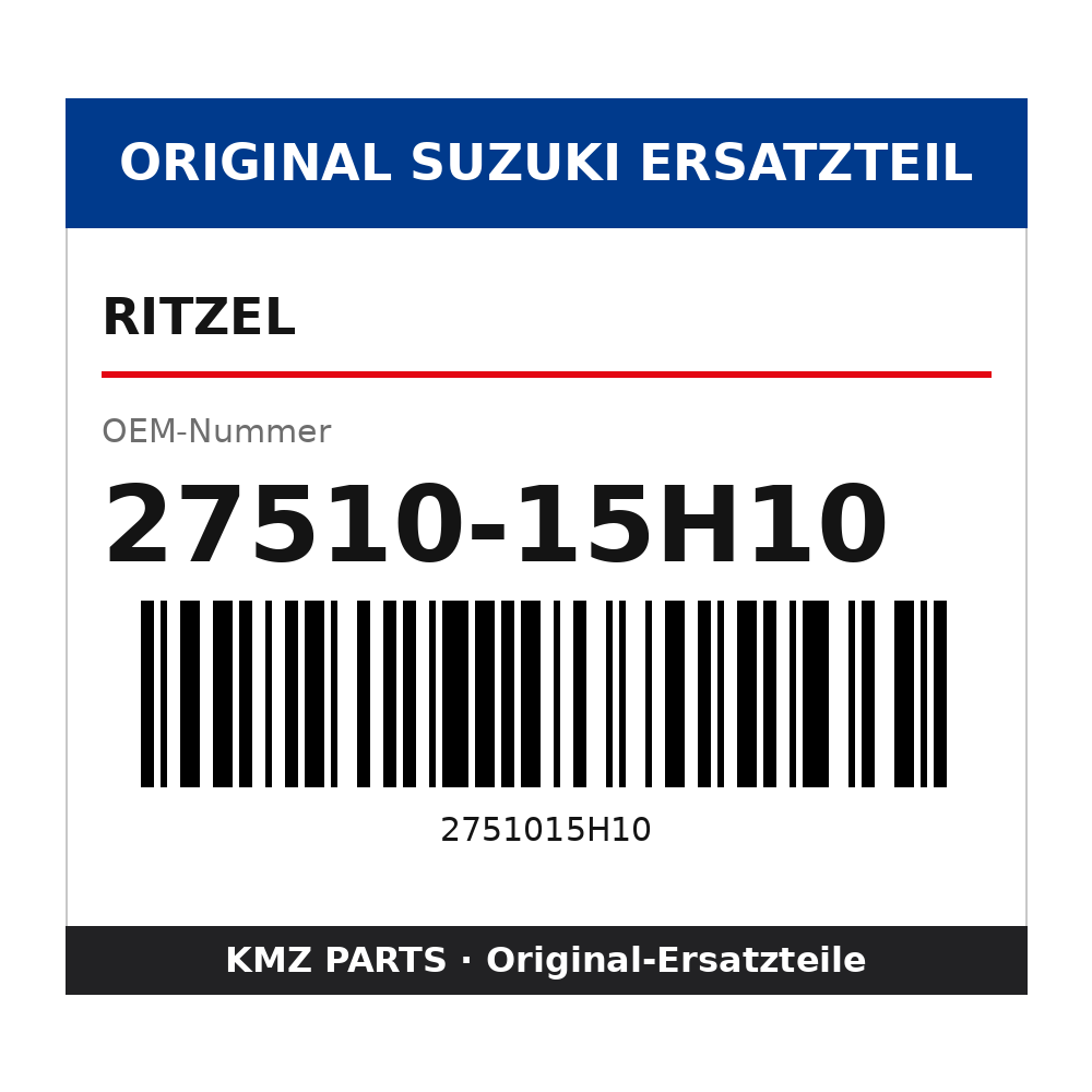Suzuki Ritzel 27510-15H10