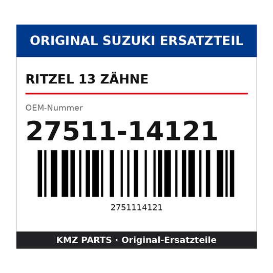Suzuki Ritzel 13 Zähne 27511-14121