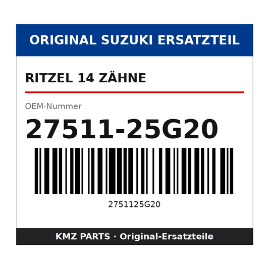 Suzuki Ritzel 14 Zähne 27511-25G20