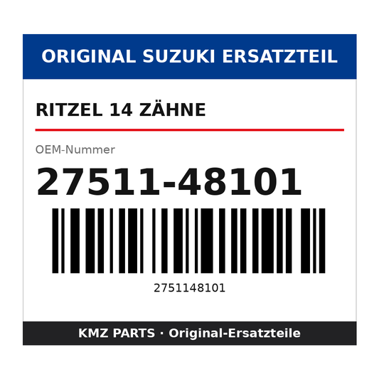 Suzuki Ritzel 14 Zähne 27511-48101