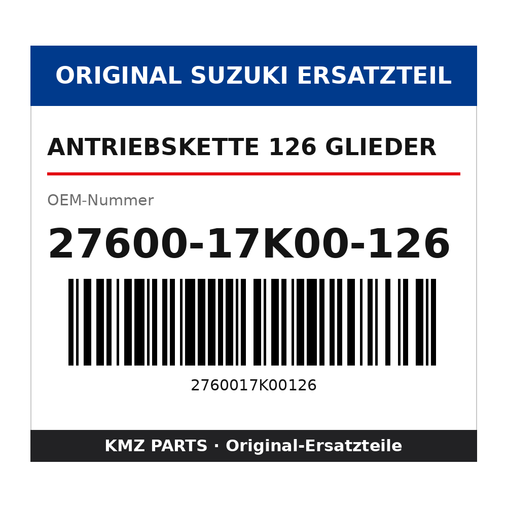 Suzuki Antriebskette 126 Glieder 27600-17K00-126