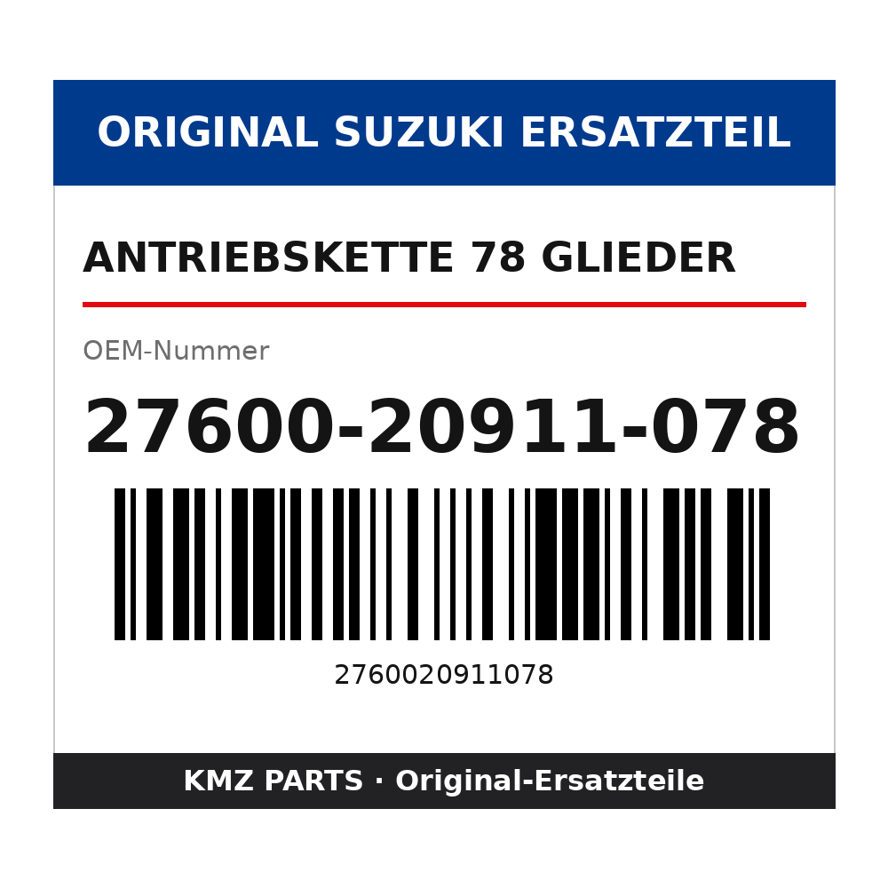 Suzuki Antriebskette 78 Glieder 27600-20911-078