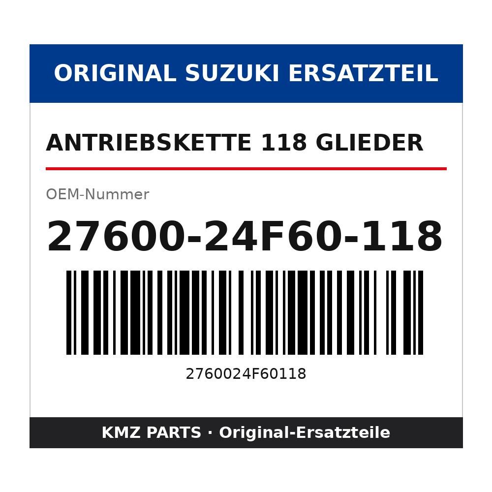 Suzuki Antriebskette 118 Glieder 27600-24F60-118