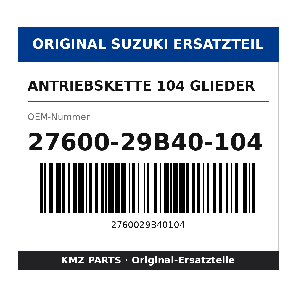 Suzuki Antriebskette 104 Glieder 27600-29B40-104