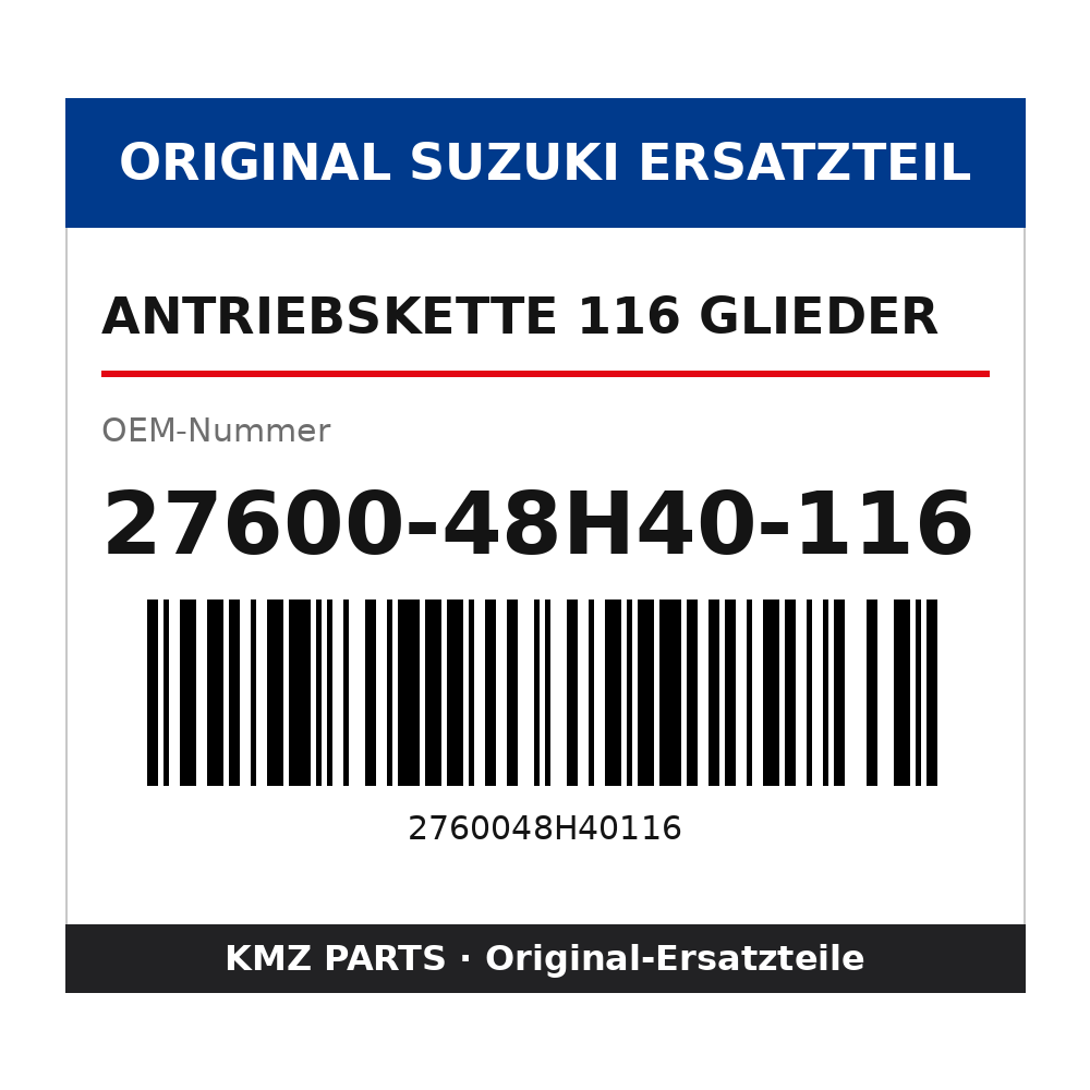 Suzuki Antriebskette 116 Glieder 27600-48H40-116
