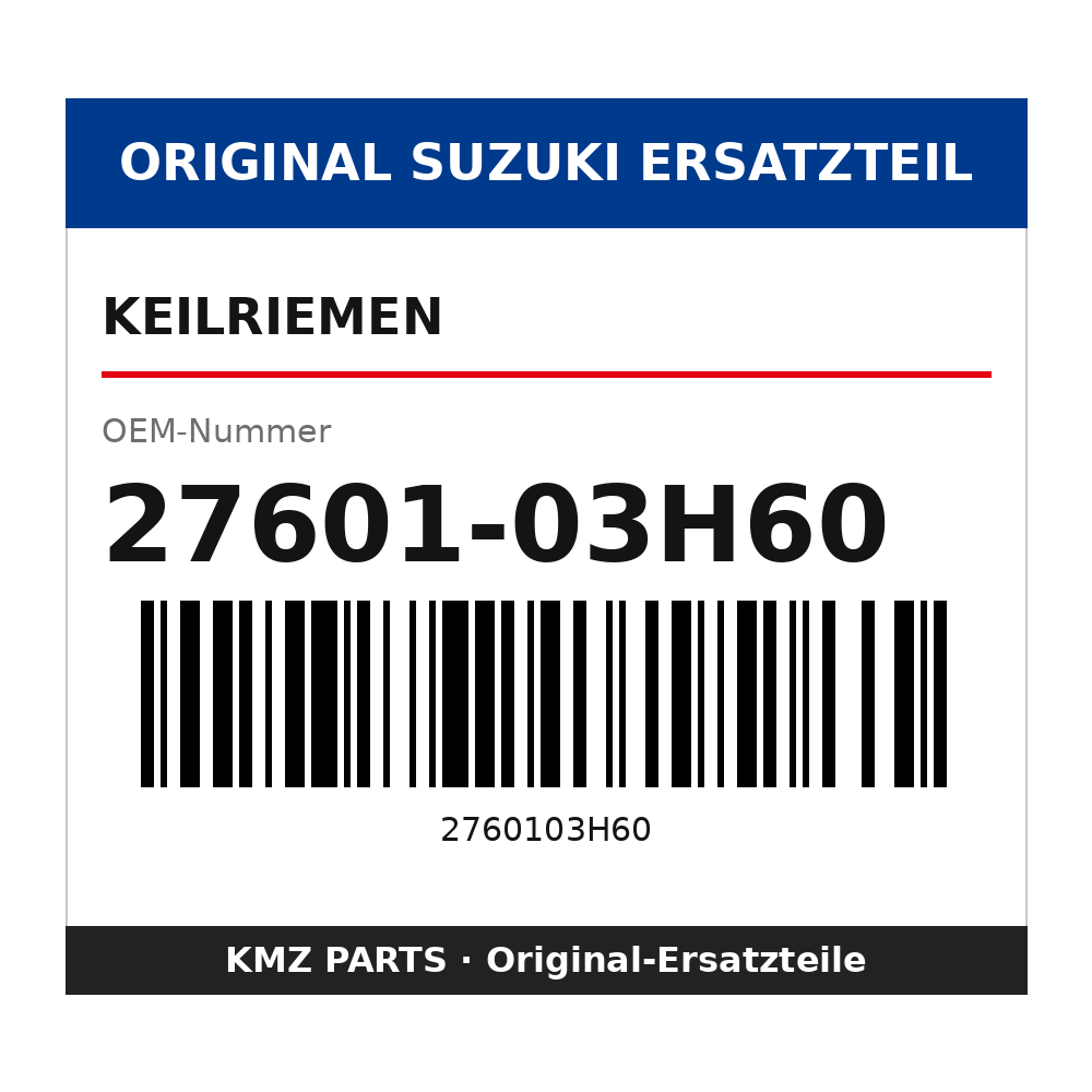 Suzuki Keilriemen 27601-03H60