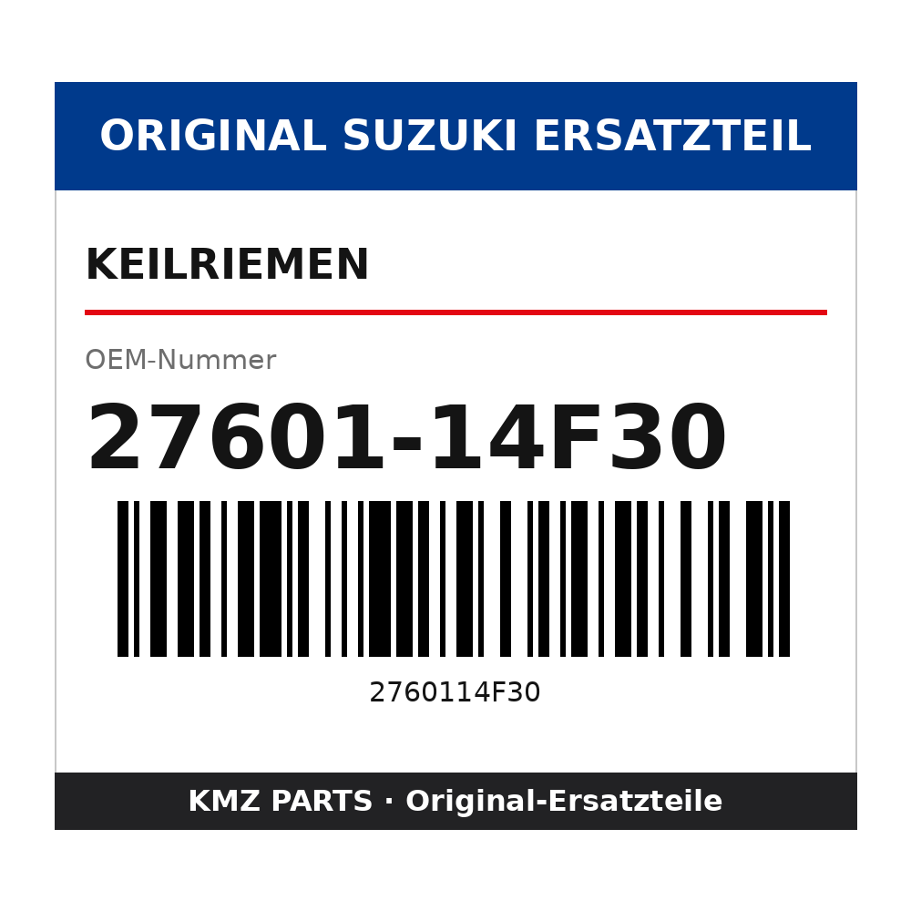 Suzuki Keilriemen 27601-14F30
