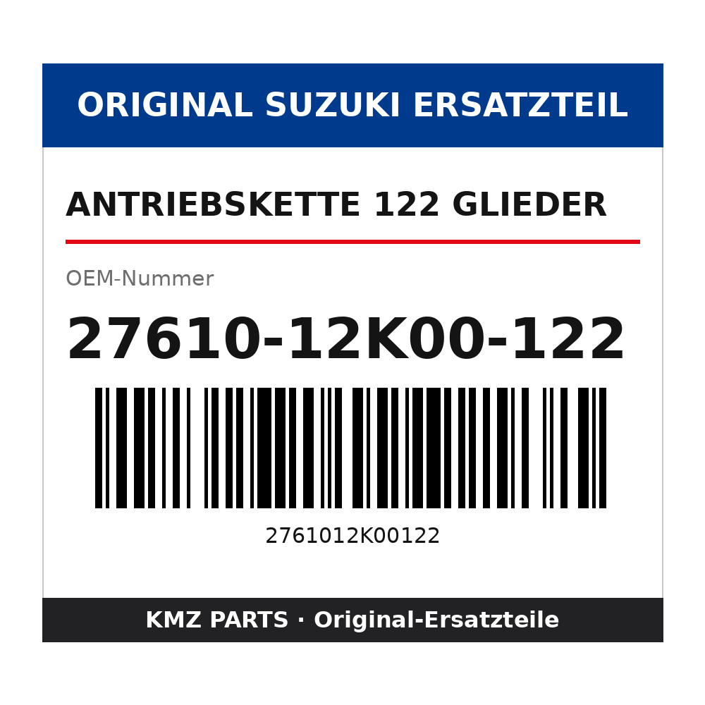 Suzuki Antriebskette 122 Glieder 27610-12K00-122
