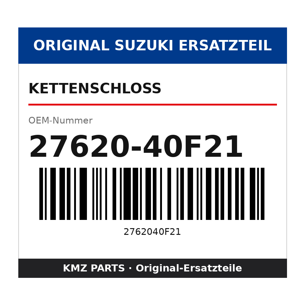 Suzuki Kettenschloss 27620-40F21