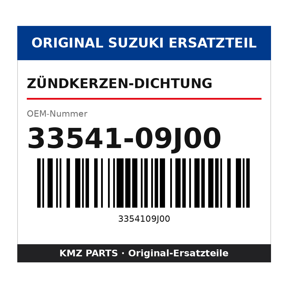 Suzuki Zündkerzen-Dichtung 33541-09J00
