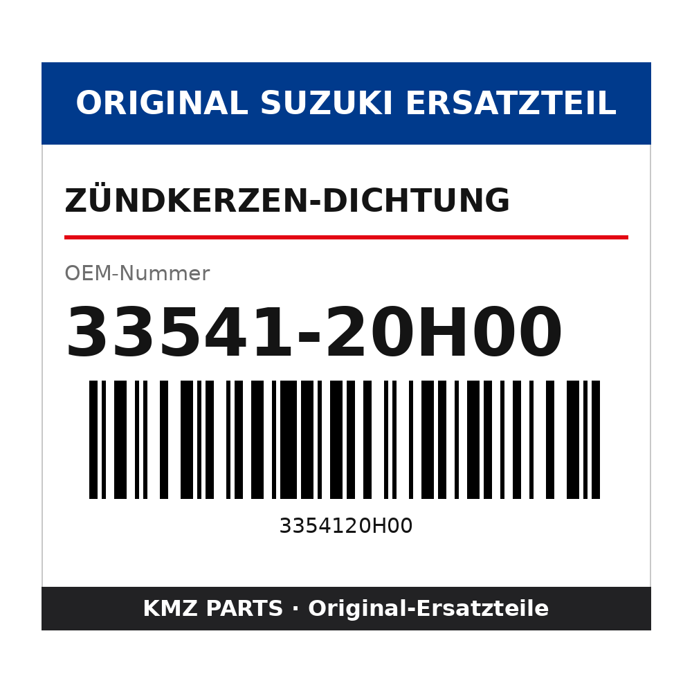 Suzuki Zündkerzen-Dichtung 33541-20H00