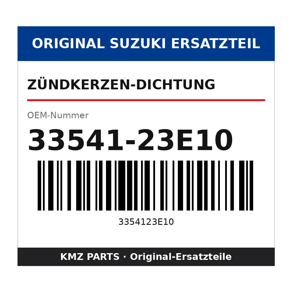 Suzuki Zündkerzen-Dichtung 33541-23E10