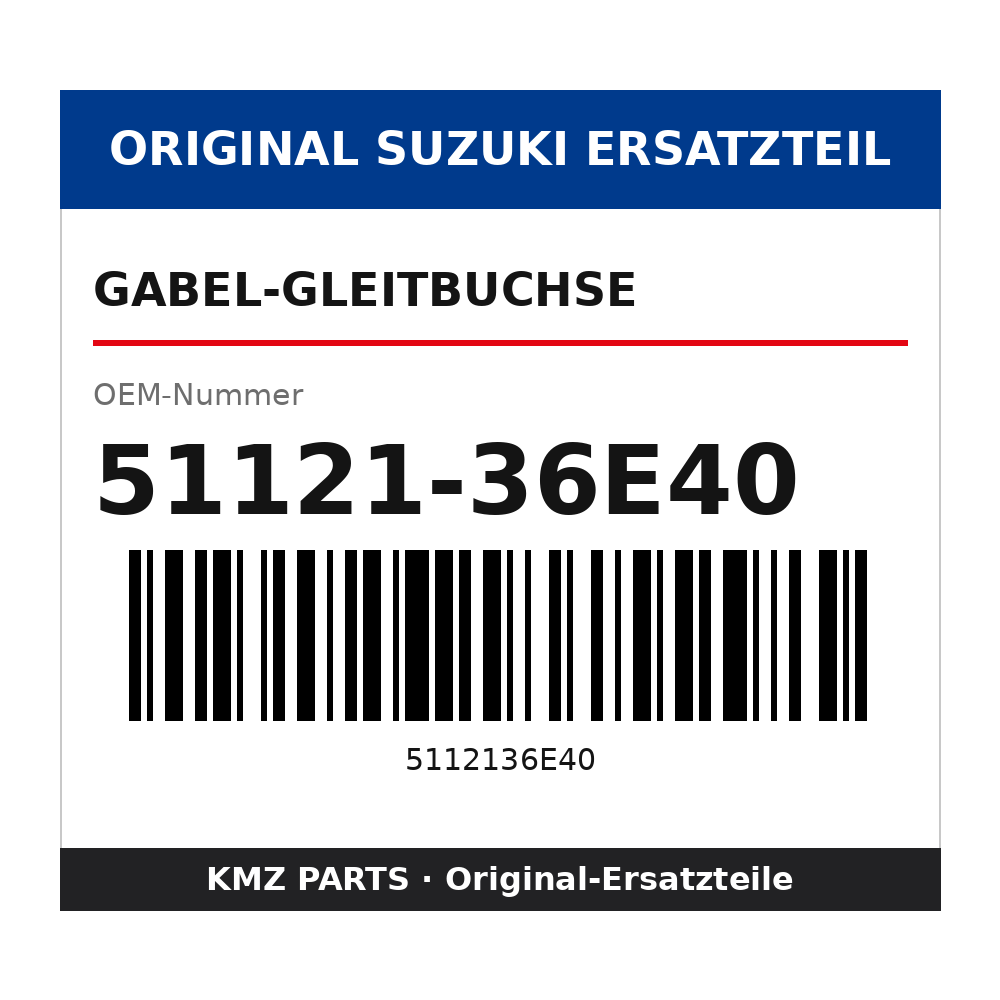 Suzuki Gabel-Gleitbuchse 51121-36E40