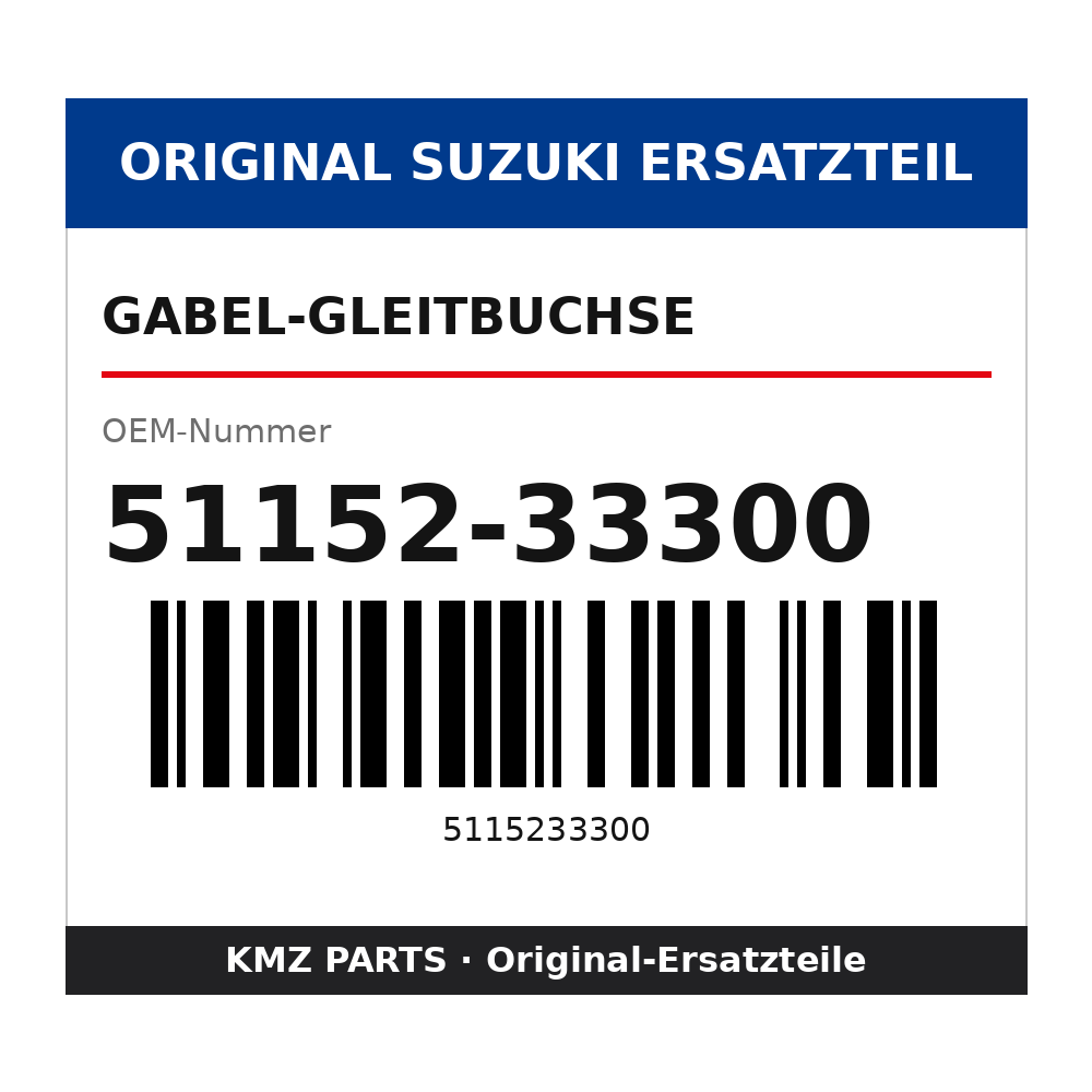 Suzuki Gabel-Gleitbuchse 51152-33300