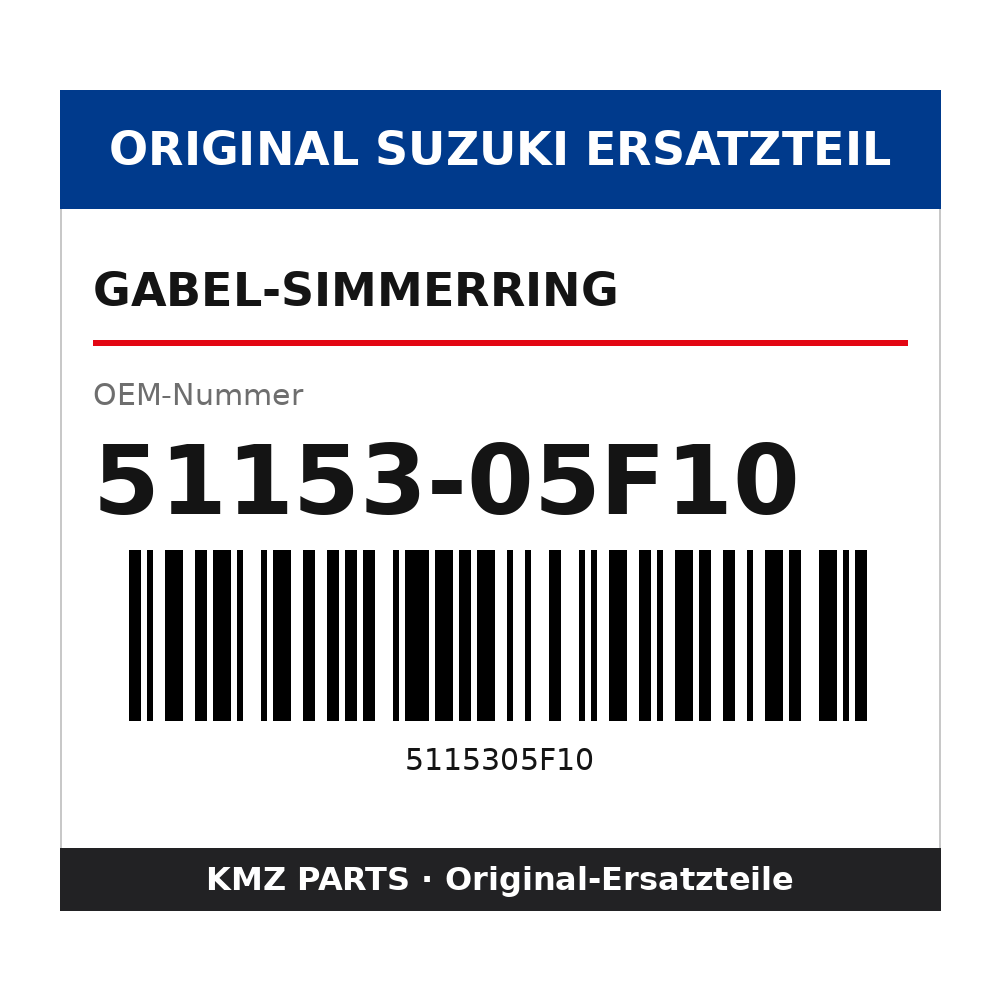 Suzuki Gabel-Simmerring 51153-05F10