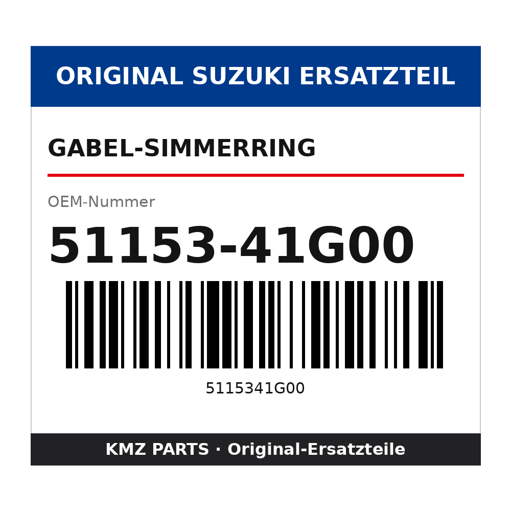 Suzuki Gabel-Simmerring 51153-41G00