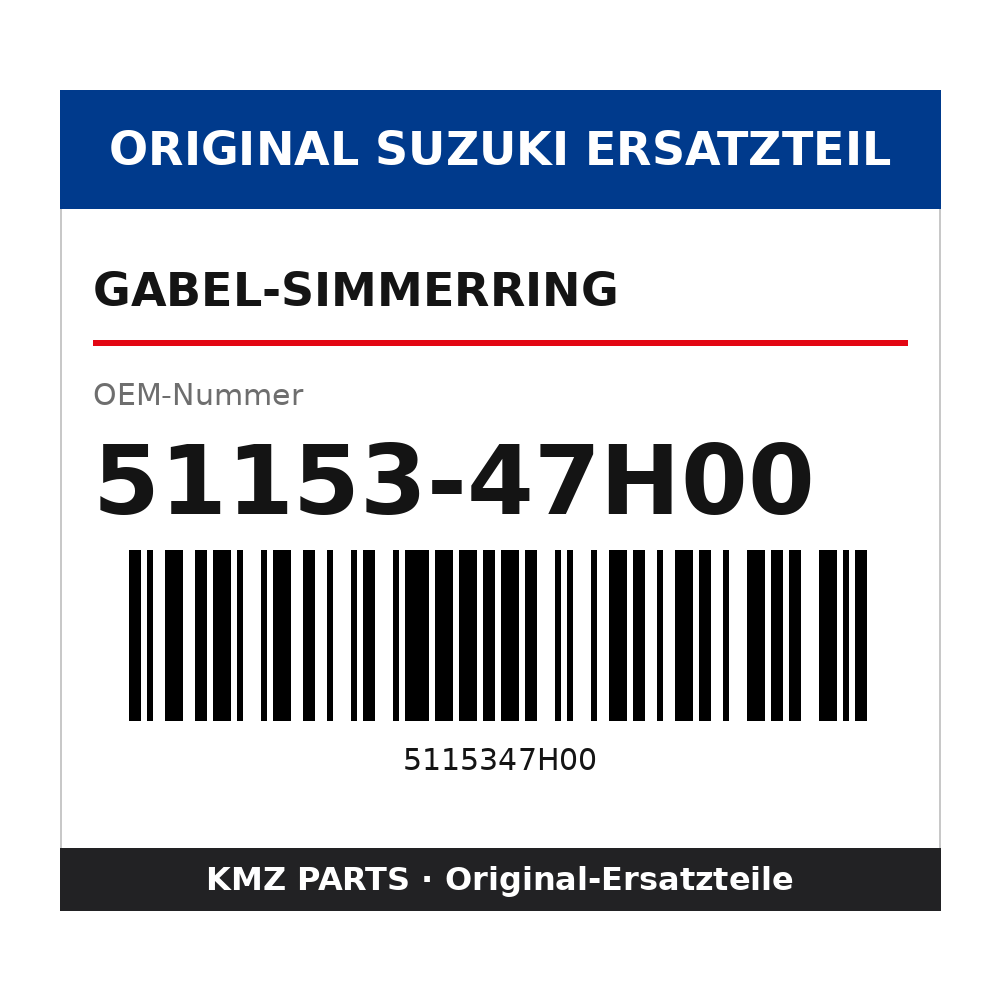 Suzuki Gabel-Simmerring 51153-47H00