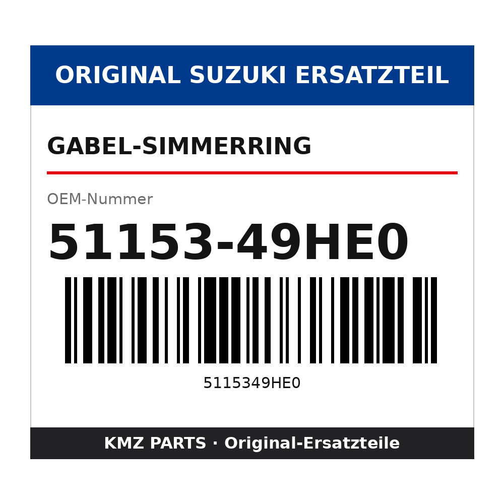 Suzuki Gabel-Simmerring 51153-49HE0