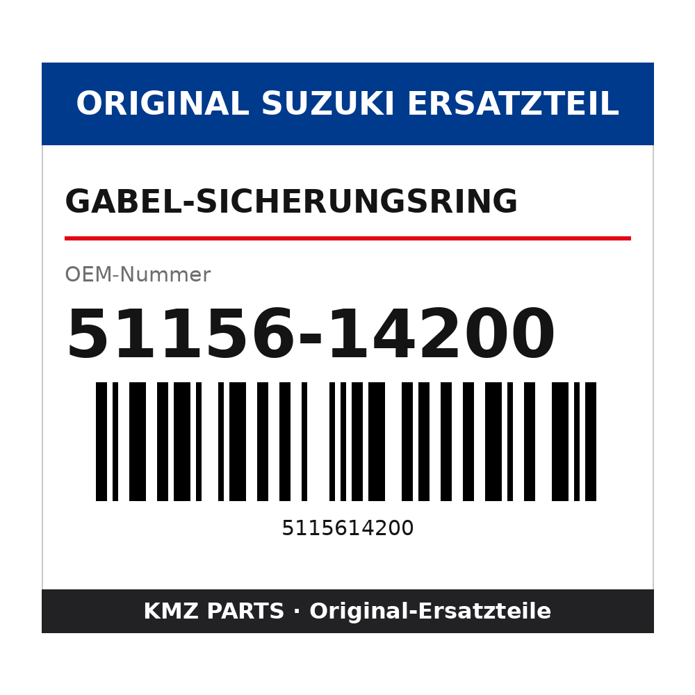 Suzuki Gabel-Sicherungsring 51156-14200
