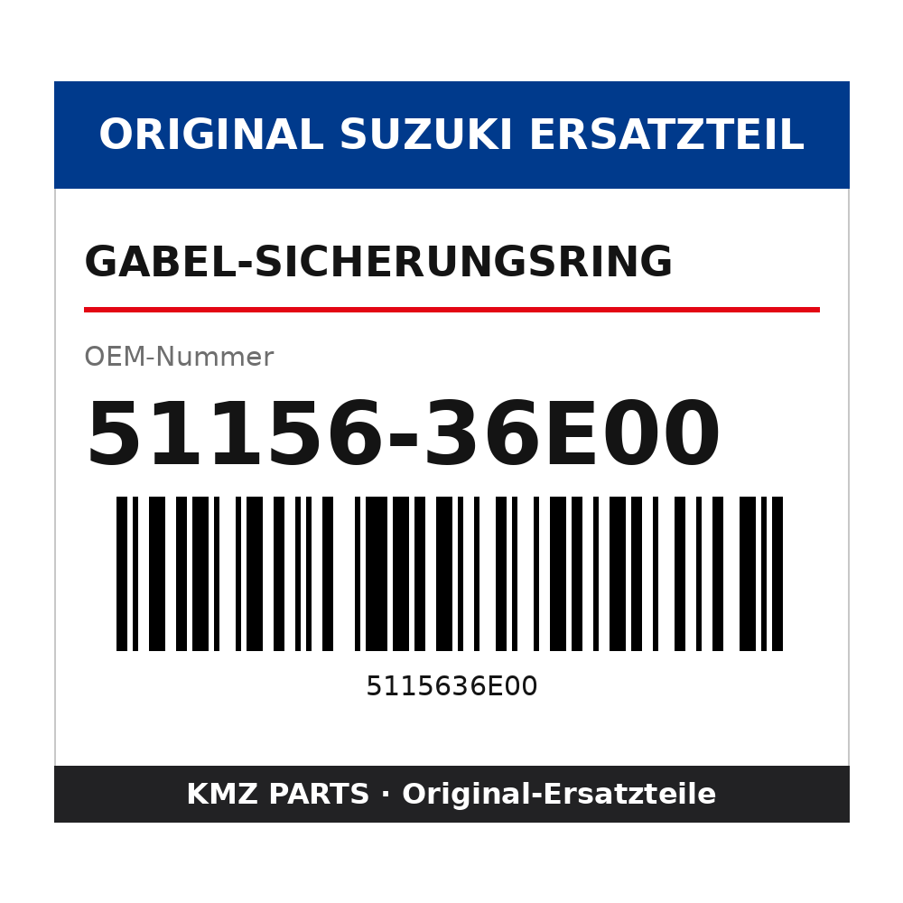 Suzuki Gabel-Sicherungsring 51156-36E00