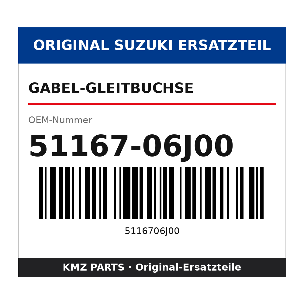 Suzuki Gabel-Gleitbuchse 51167-06J00