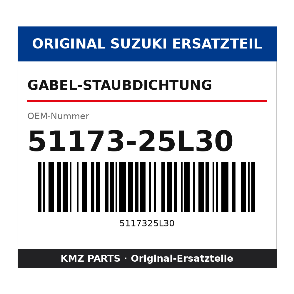 Suzuki Gabel-Staubdichtung 51173-25L30