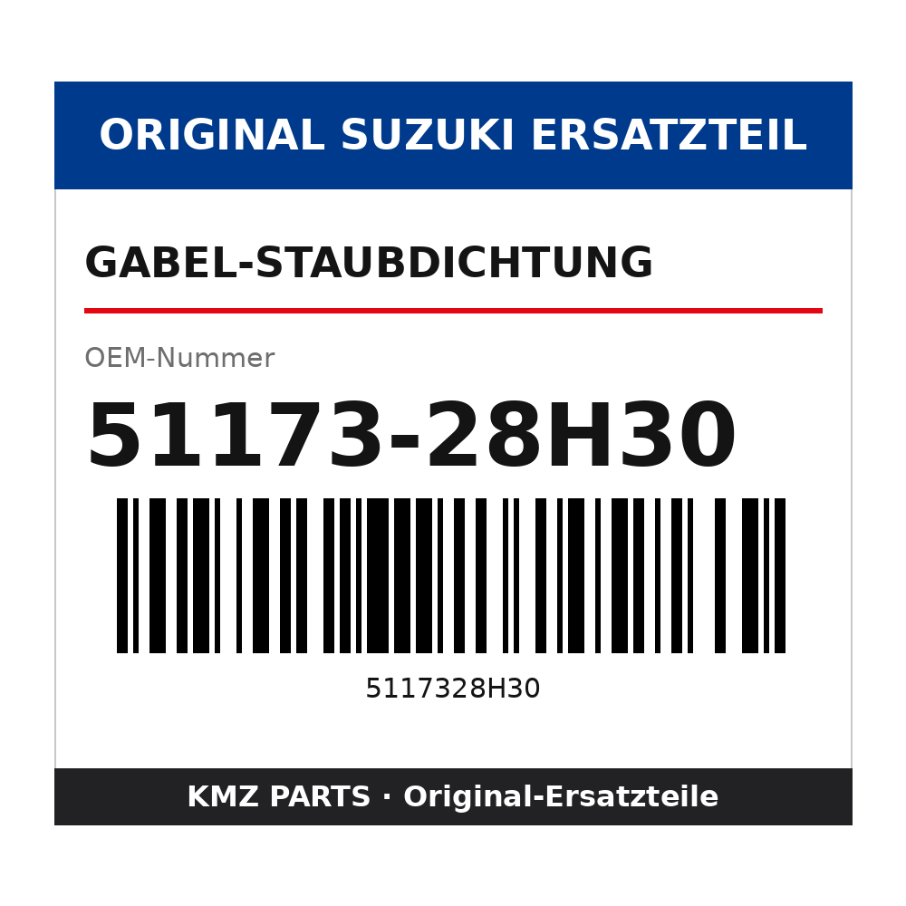 Suzuki Gabel-Staubdichtung 51173-28H30
