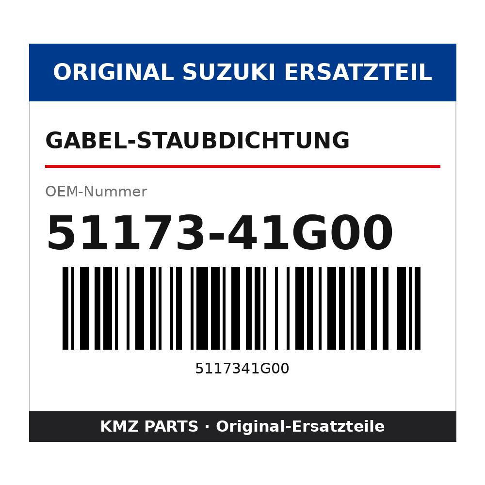 Suzuki Gabel-Staubdichtung 51173-41G00