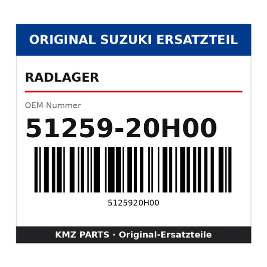 Suzuki Radlager 51259-20H00