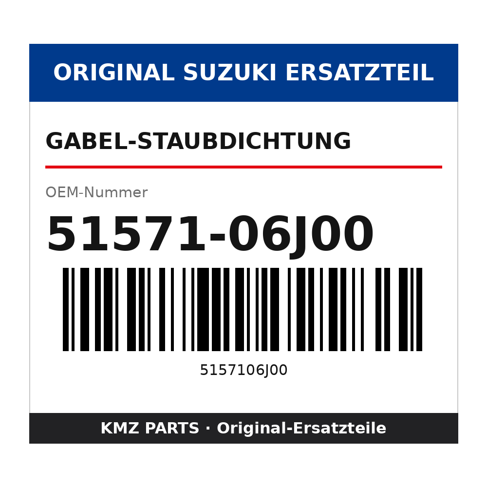 Suzuki Gabel-Staubdichtung 51571-06J00