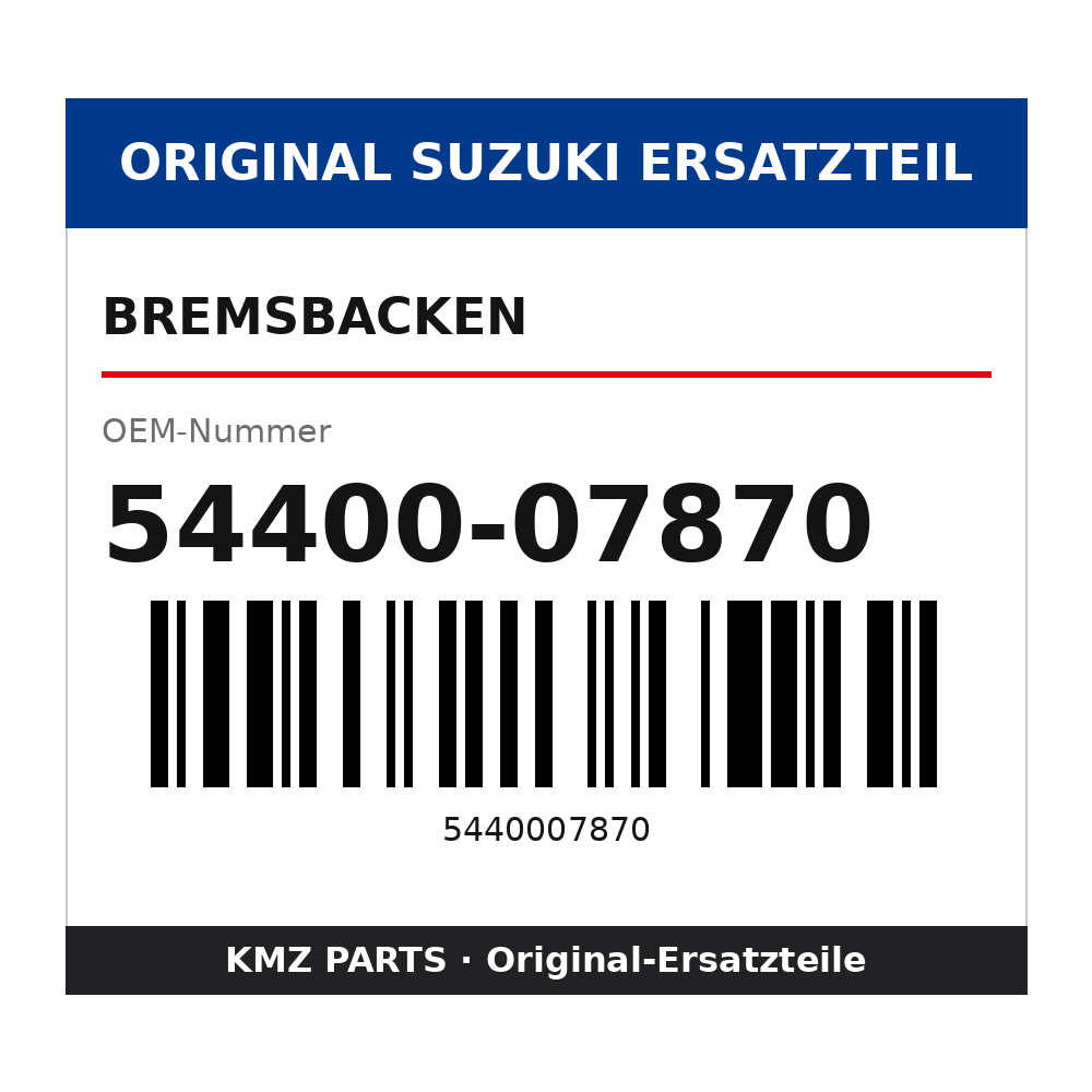 Suzuki Bremsbacken 54400-07870