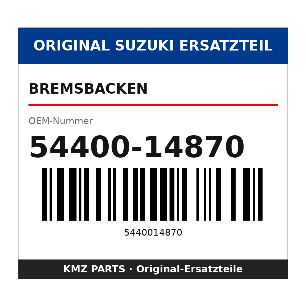 Suzuki Bremsbacken 54400-14870
