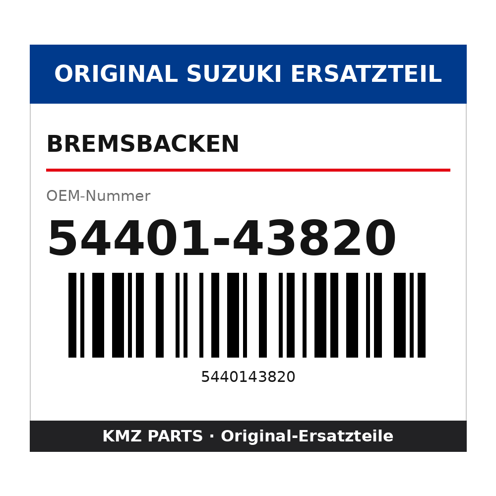 Suzuki Bremsbacken 54401-43820