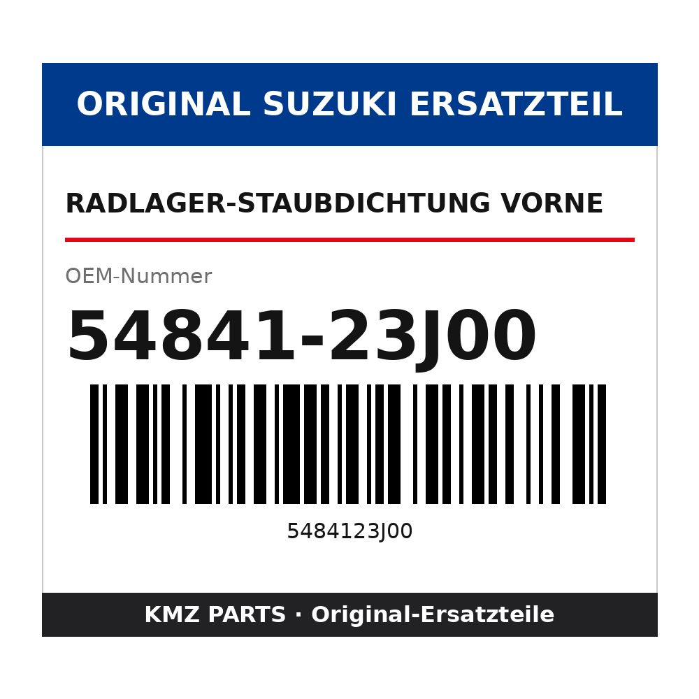 Suzuki Radlager-Staubdichtung vorne 54841-23J00