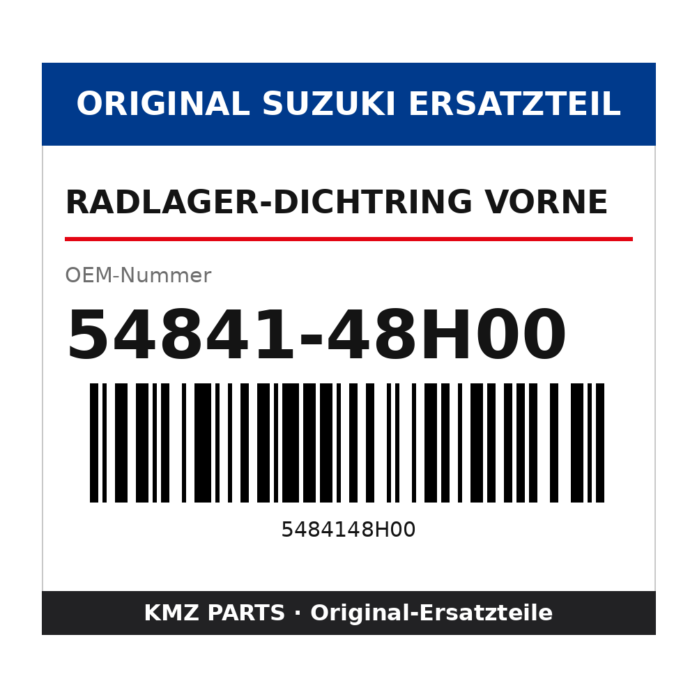 Suzuki Radlager-Dichtring vorne 54841-48H00