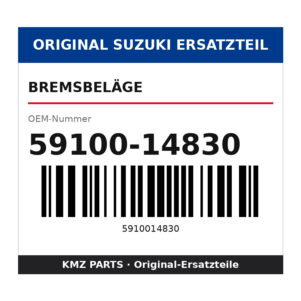 Suzuki Bremsbeläge 59100-14830