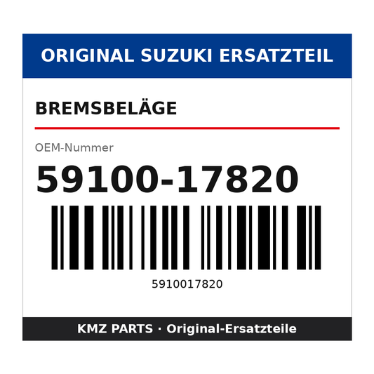Suzuki Bremsbeläge 59100-17820
