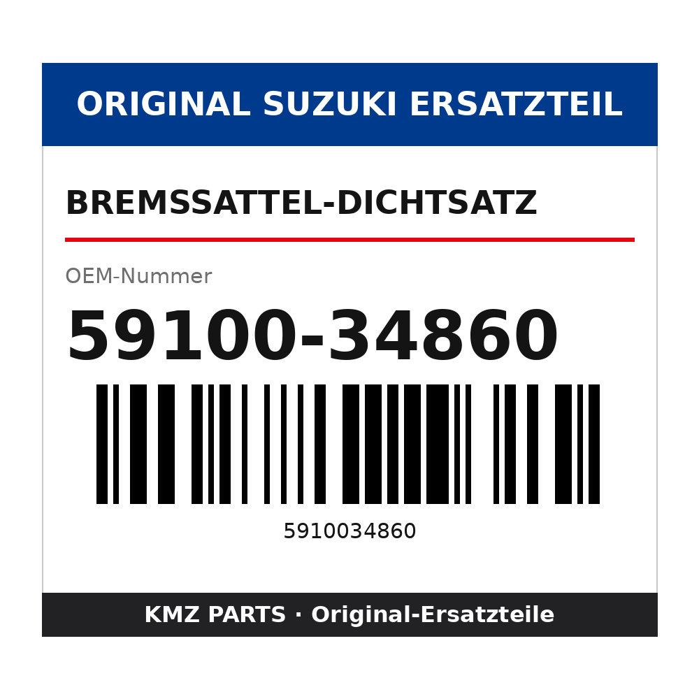 Suzuki Bremssattel-Dichtsatz 59100-34860