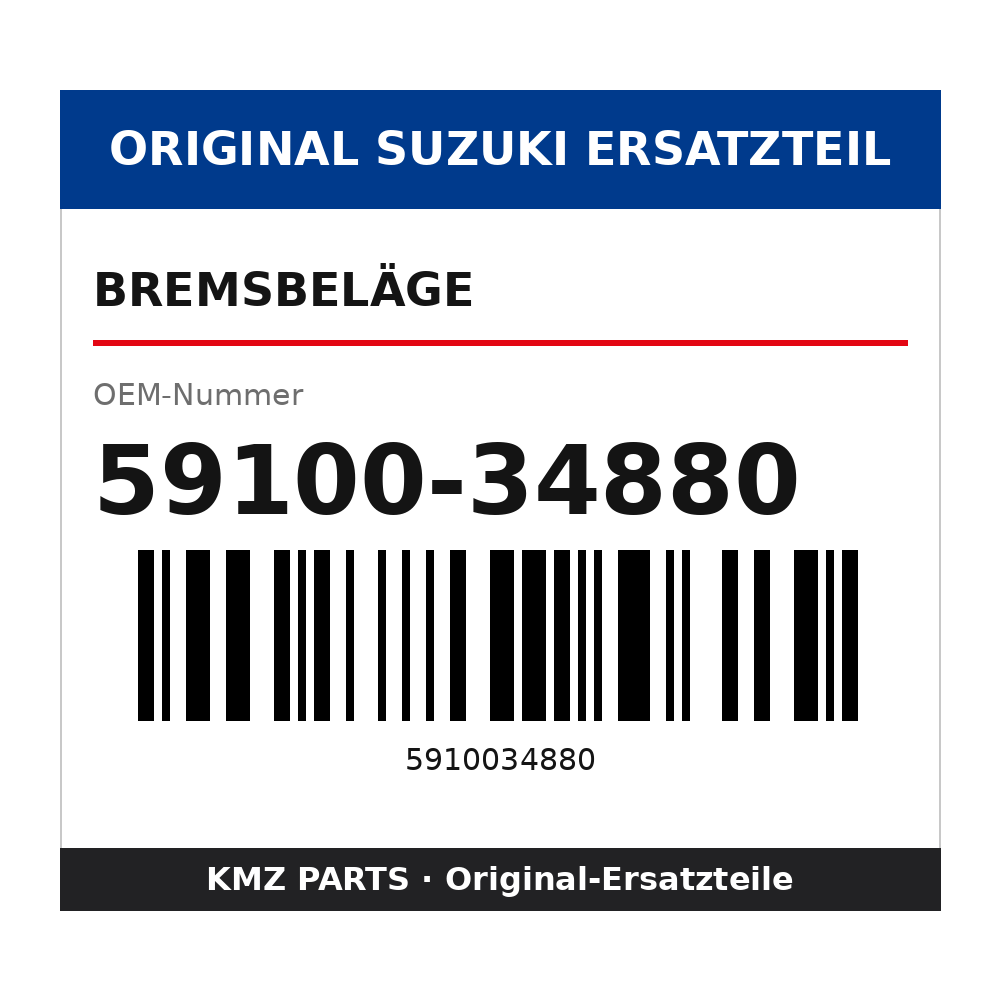 Suzuki Bremsbeläge 59100-34880