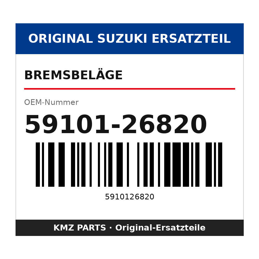 Suzuki Bremsbeläge 59101-26820