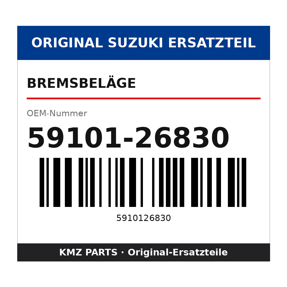 Suzuki Bremsbeläge 59101-26830