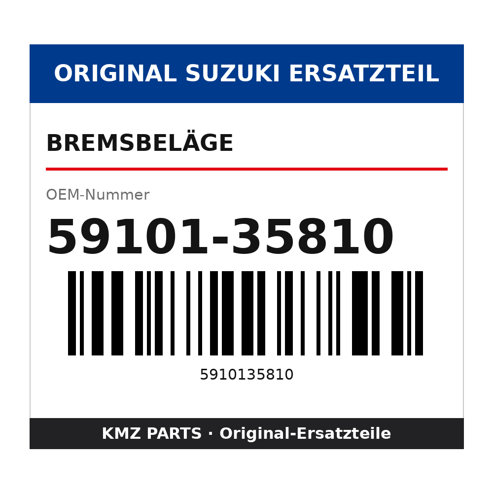 Suzuki Bremsbeläge 59101-35810